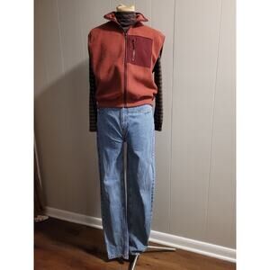 SO - Like New Women's XS Pink Purple Fleece Zip Up Vest